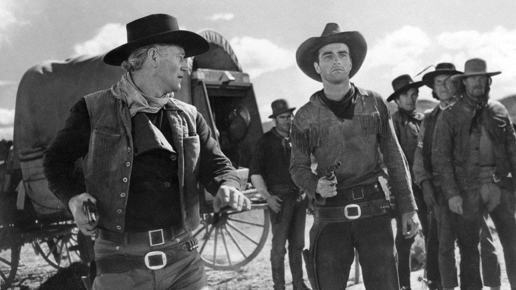 Red River (1948) Montgomery Clift and John Wayne