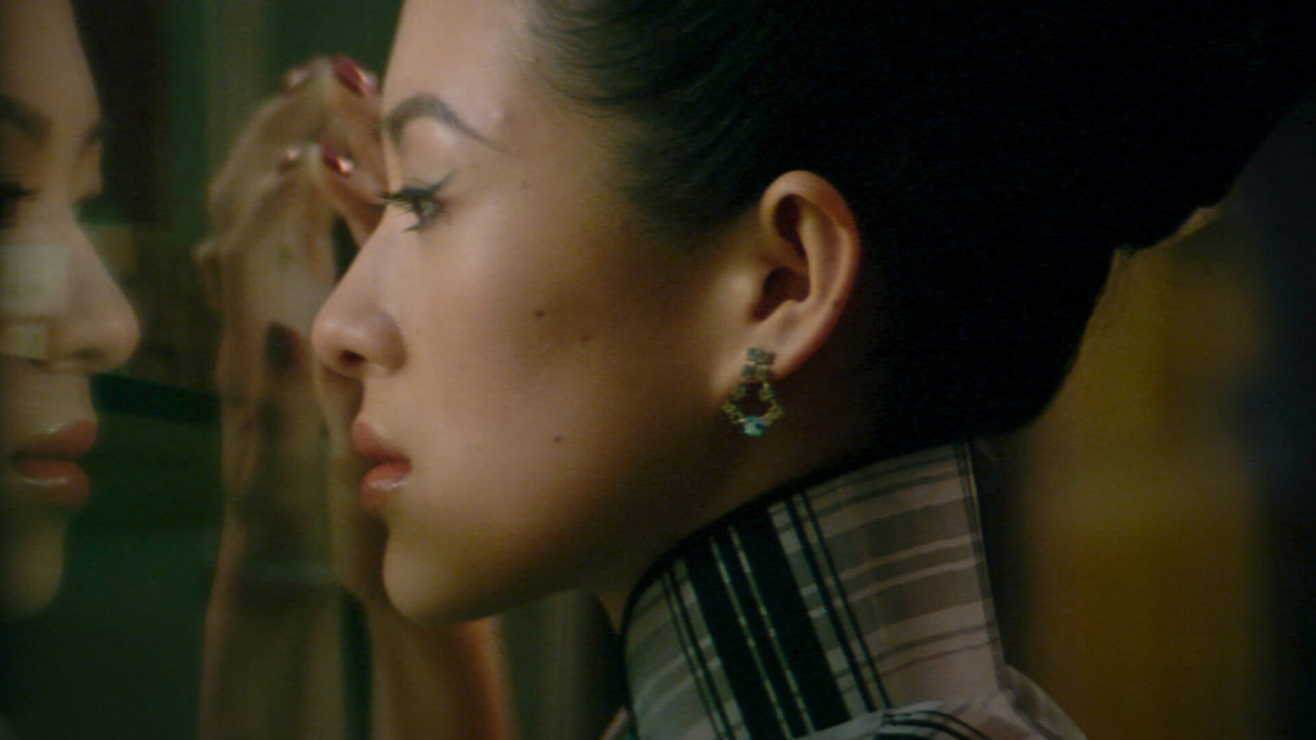 Looking through a window