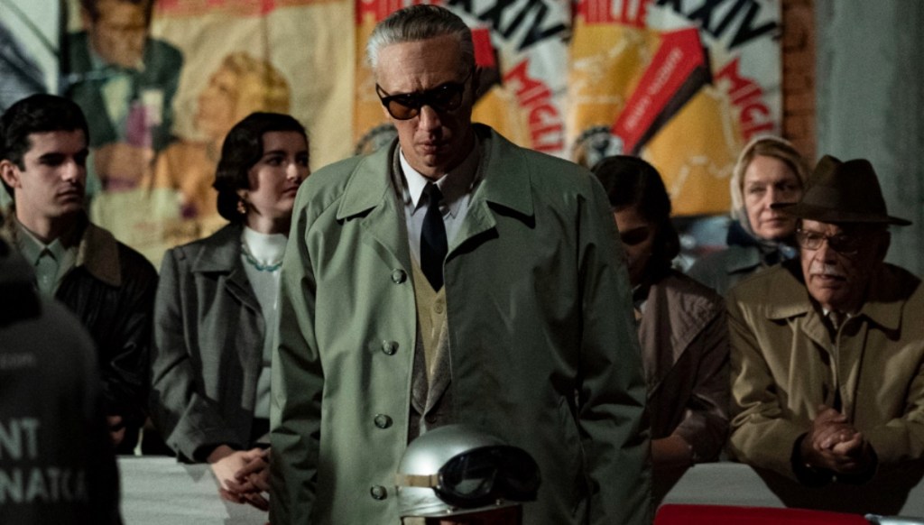 Adam Driver in Michael Mann's Ferrari is premiering at the  Venice Film Festival