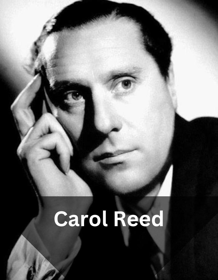 A photo of Frank Borzage with text overlayed in front of him with his name