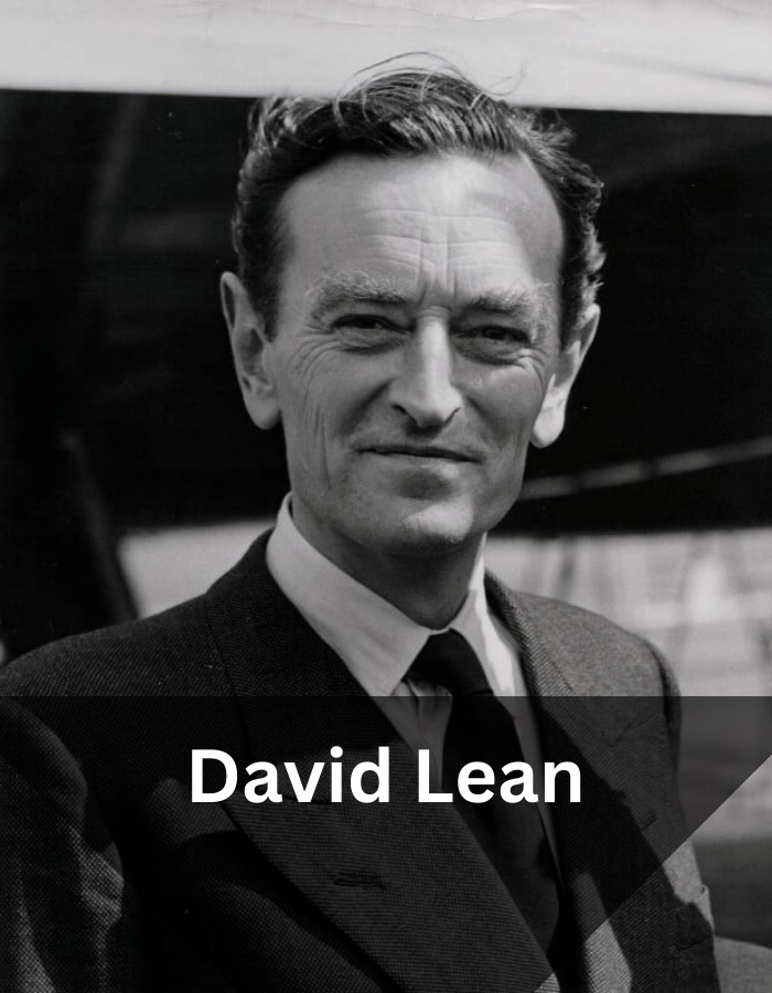 A photo of Frank Borzage with text overlayed in front of him with his name