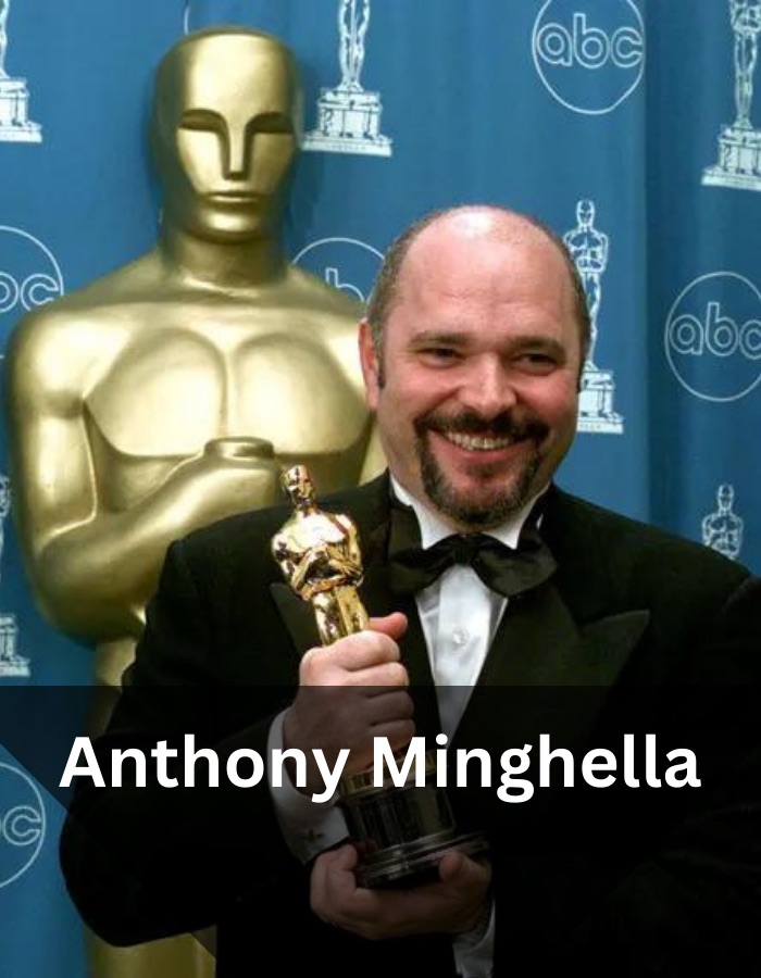 A photo of Frank Borzage with text overlayed in front of him with his name