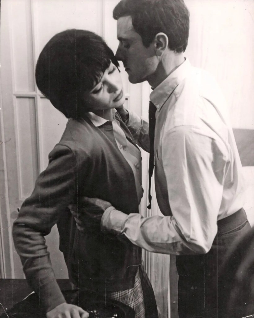 Picture from Vivre sa Vie (1962) featuring Andre Labarthe and Anna Karina