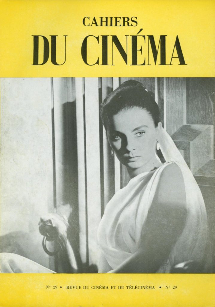 Cover of Cahiers du Cinema No 29