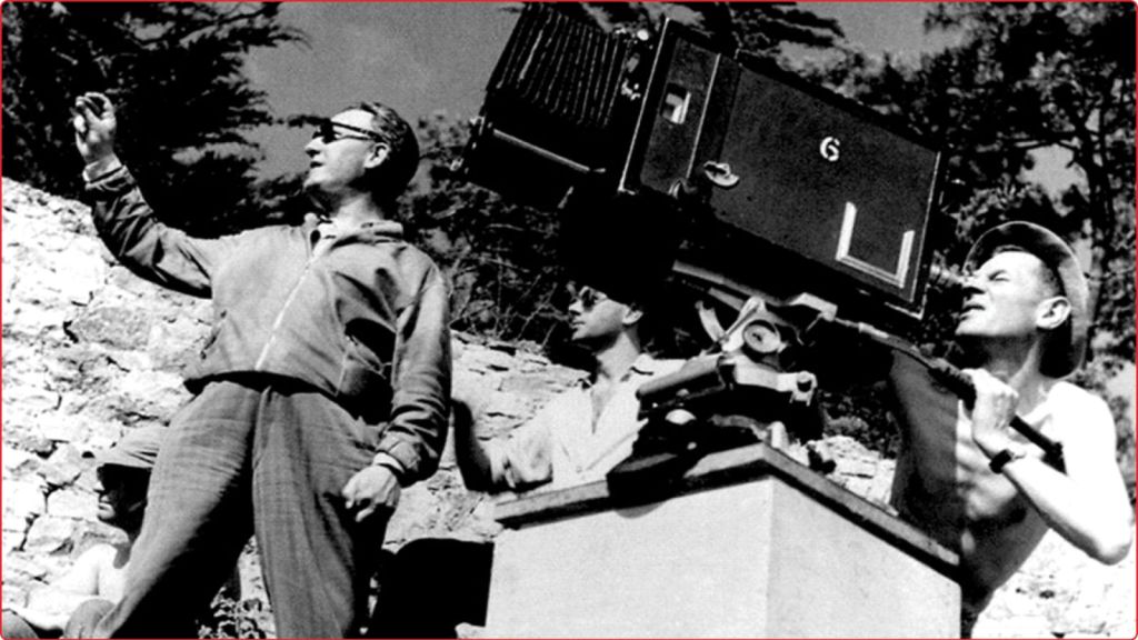 Picture of Jean Gremillon filming in 1948
